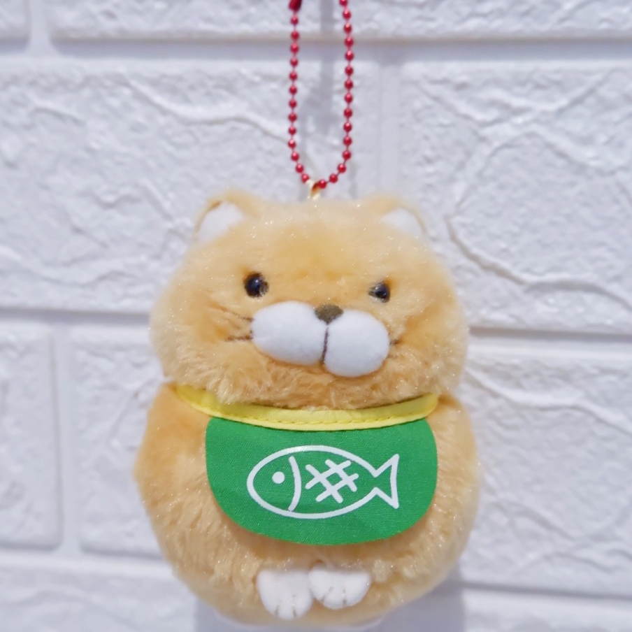 ganci boneka amuse hige cat kucing manju ori