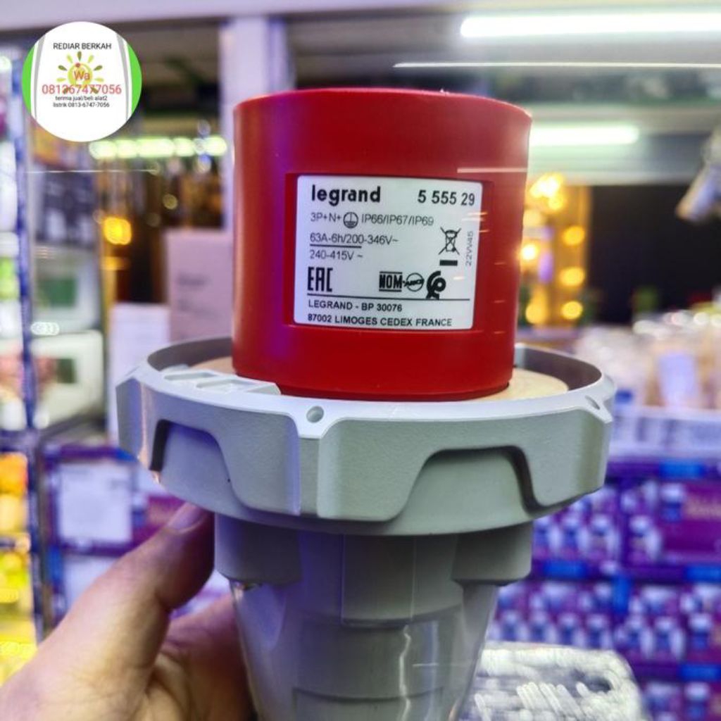legrand 5pin 63a 555529 3p+n