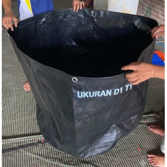 Terpal Kolam Bulat D1 T1 Type A10 Korea warna Hitam