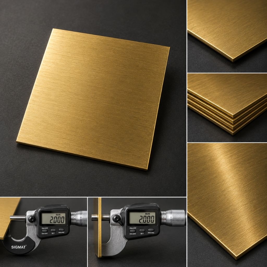 Plat kuningan 2mm x 15cm x 15cm | Brass plate