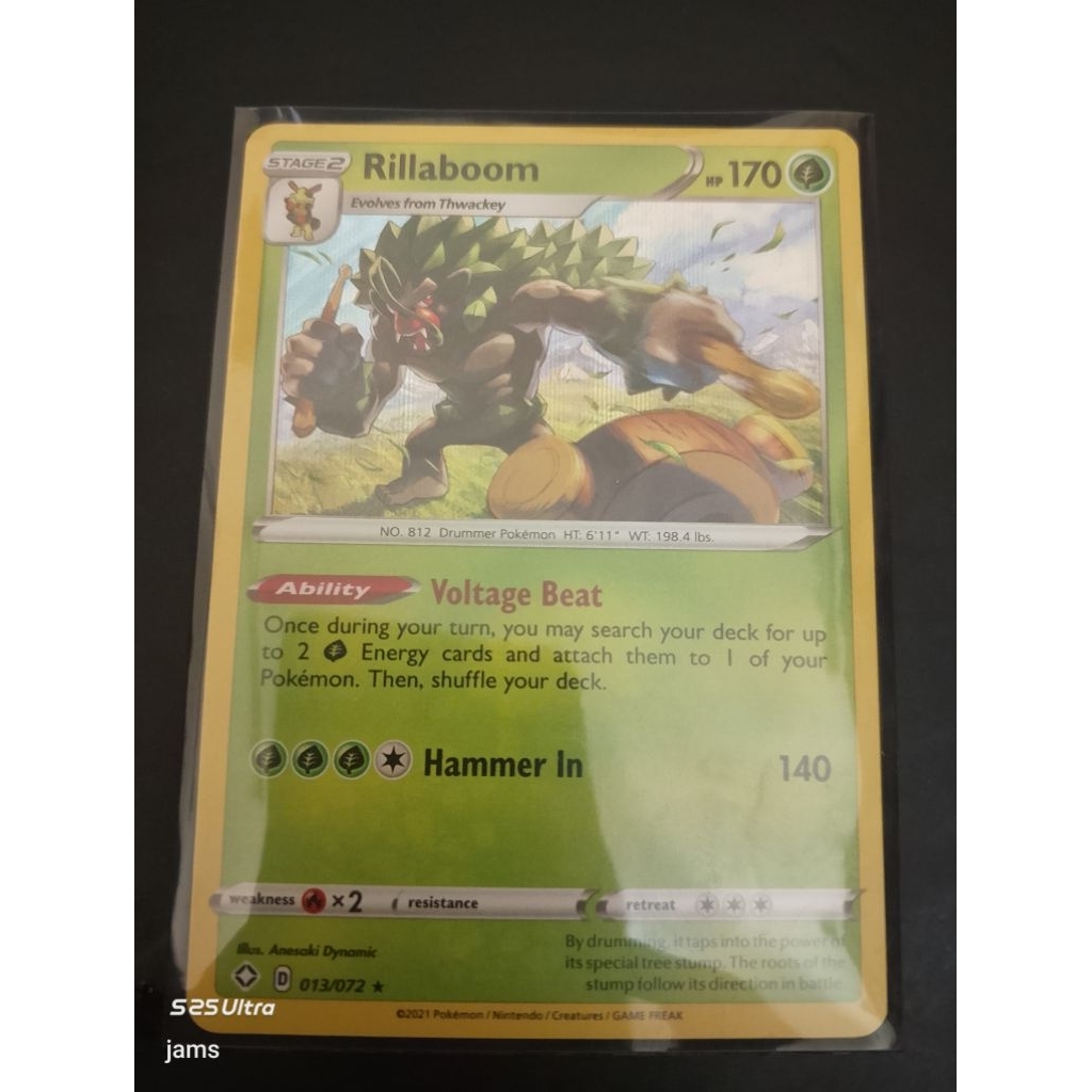 Pokemon Rillaboom holo en