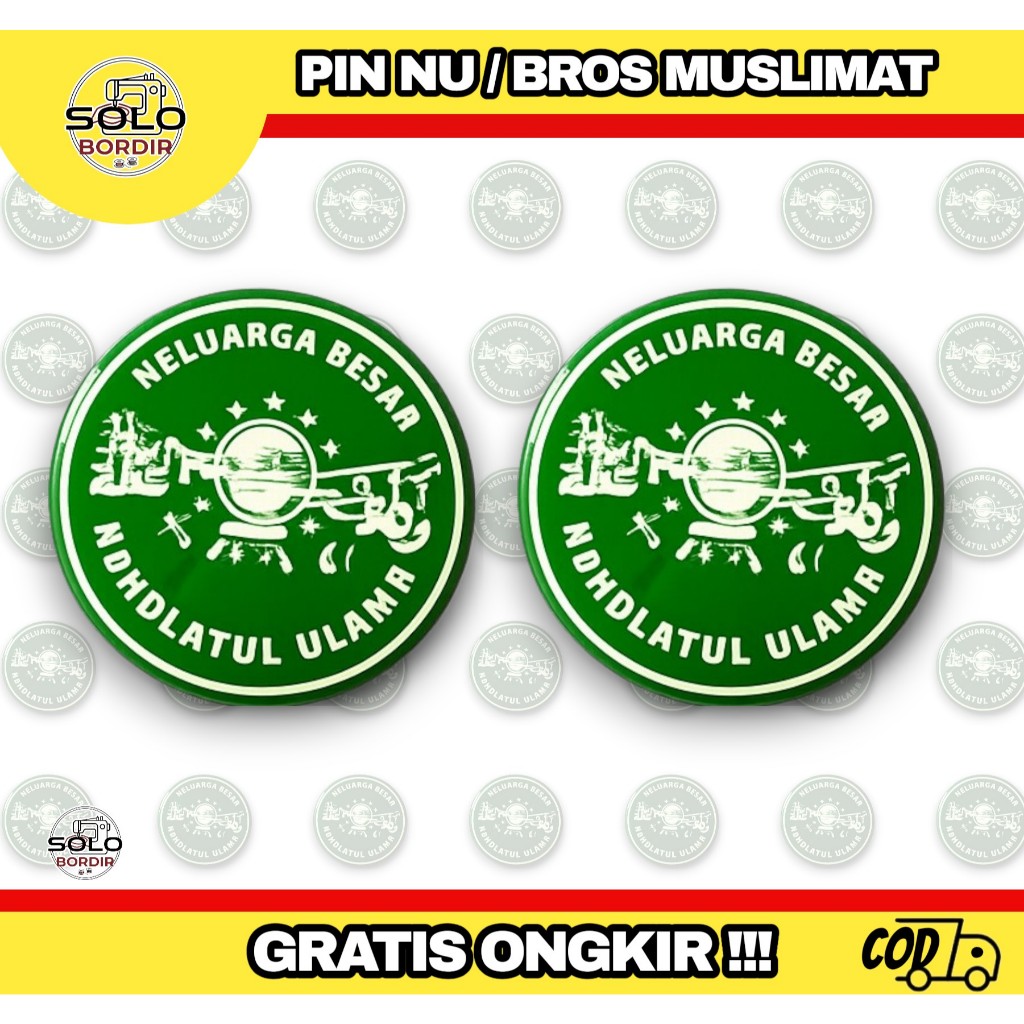 Pin muslimat NU / pin NU / pin keluarga besar NU