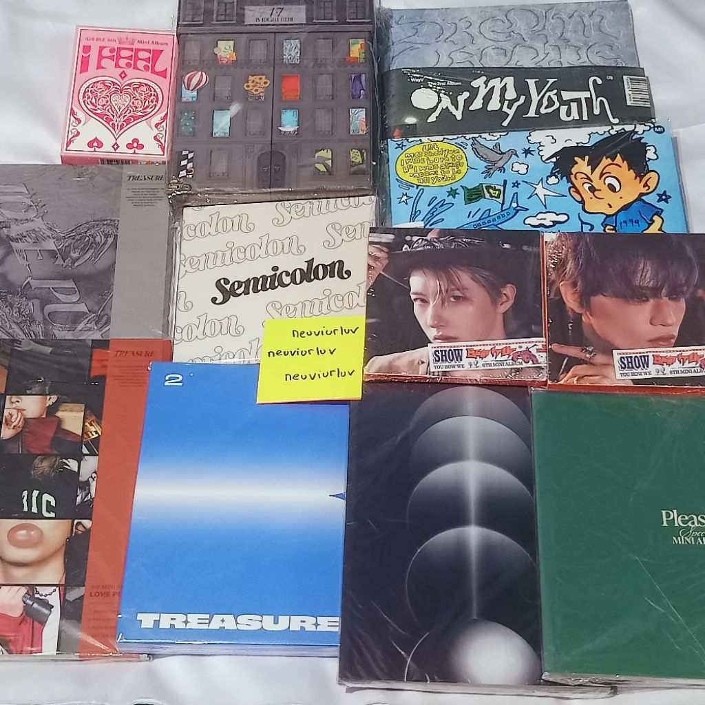 (FULLSET + Photocard) Album Un Sealed Fullset Treasure  Seventeen NCT Dream WayV TO1 Idle