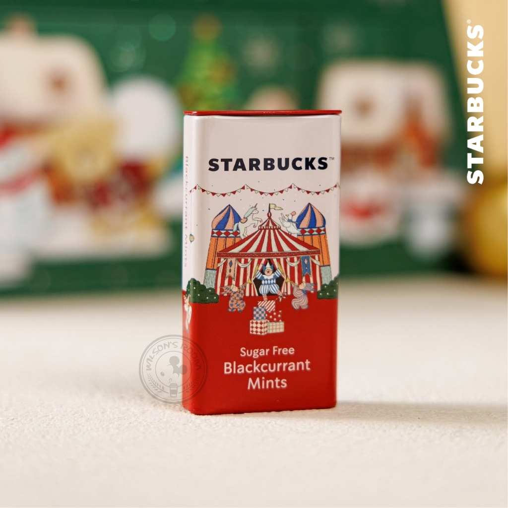 Starbucks Sugar-Free Classic Mints BLACKCURRANT flavoured Permen Mint Peppermints Vegetarian Friendl