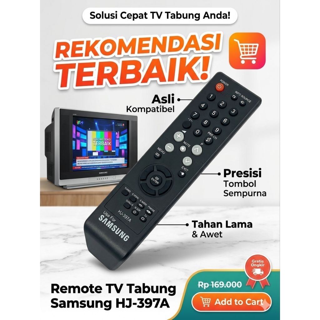 REMOTE TV TABUNG SLIM FLAT SAMSUNG