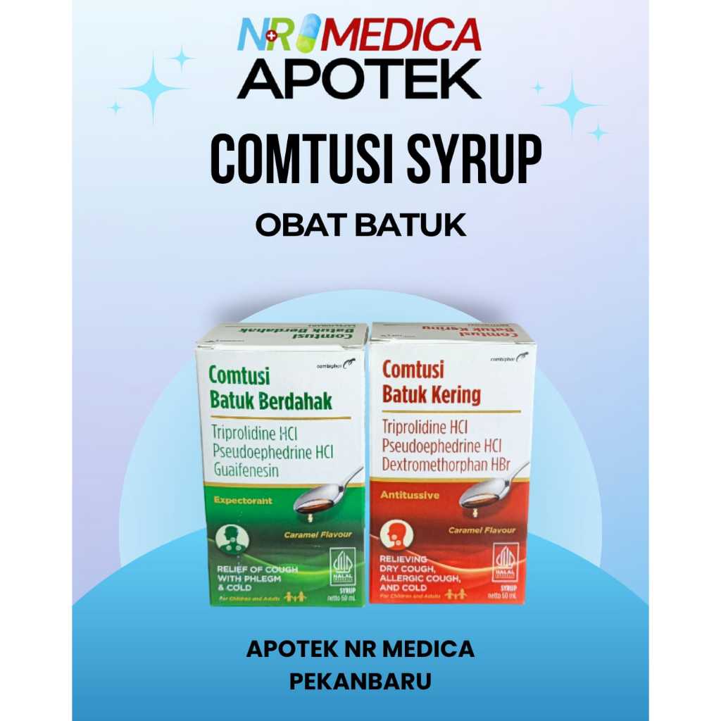 Comtusi obat batuk berdahak dan kering 60ml