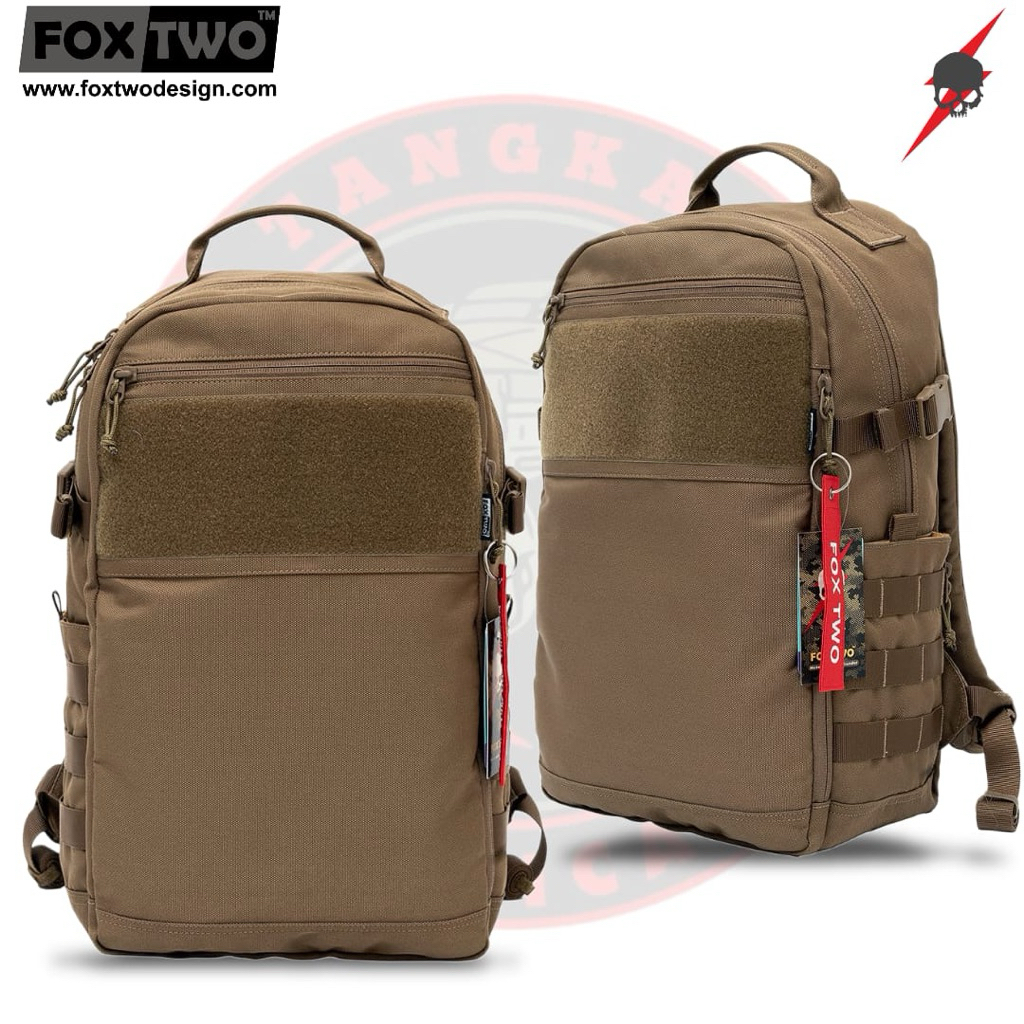 FOX TWO - BAGPACK INVENOM DARK BROWN / TAS TACTICAL WARNA CREAM