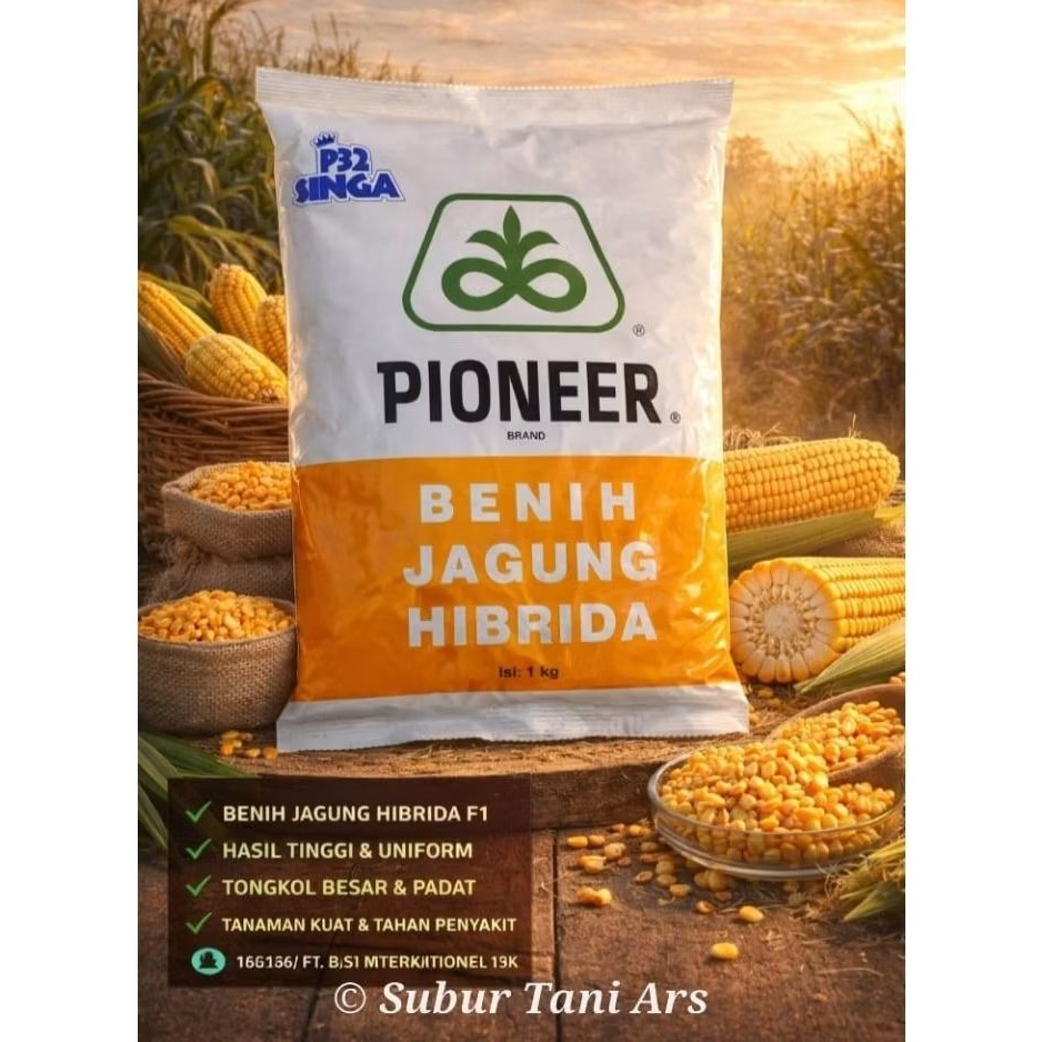 Benih Jagung Hibrida Pioneer 1 Kg - P32 Singa
