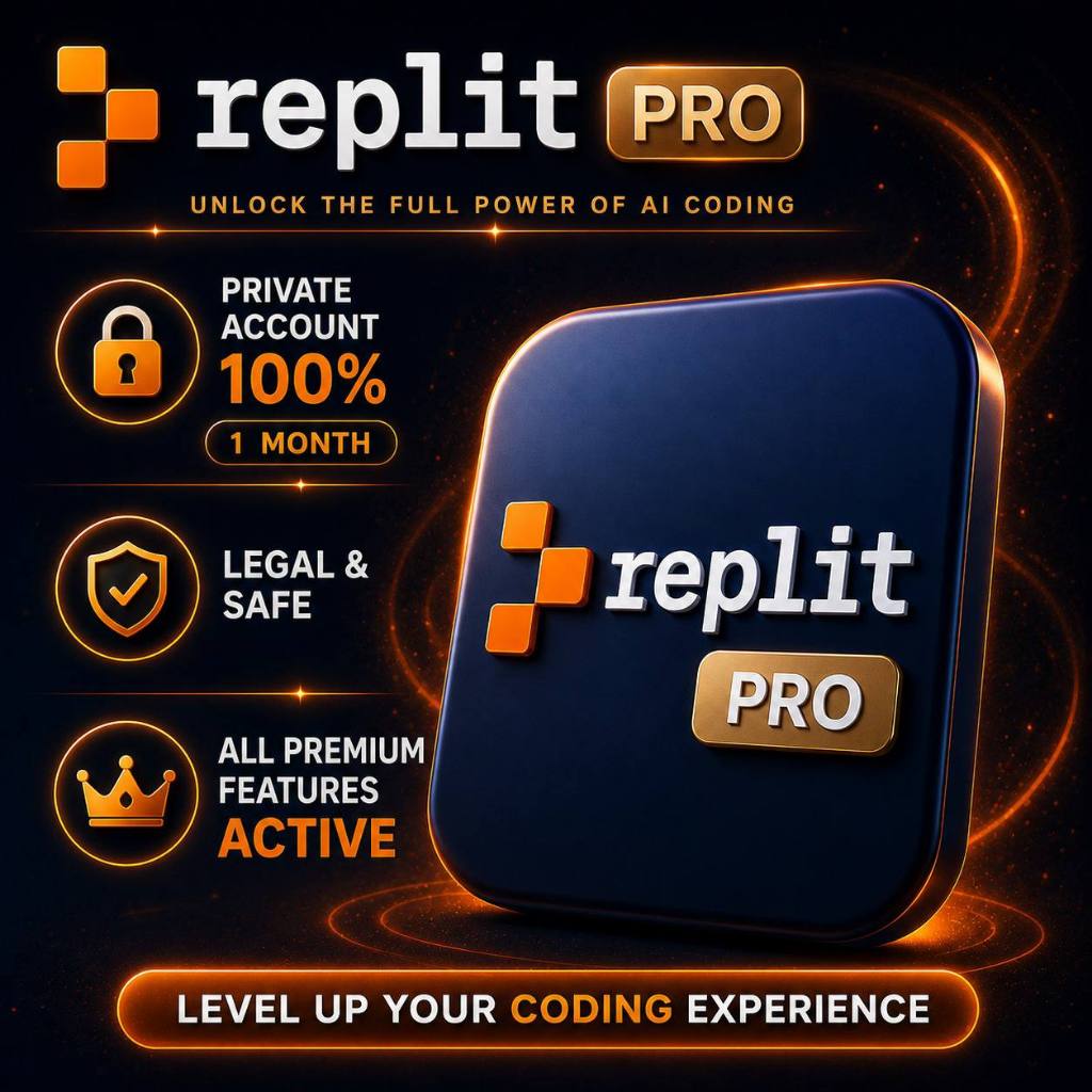 Replit Pro dan Core AI Build Full Stack Apps - Privat Akun 1 Bulan Full Garansi