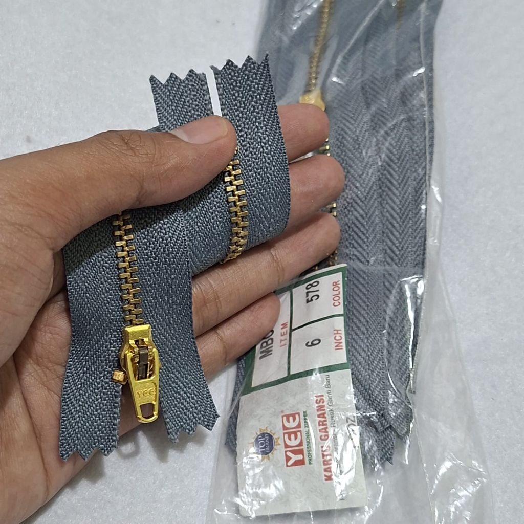 Resleting Jeans 6in yee/Zipper jeans 6in yee/ sleting celana jeans merk Yee panjang 6in