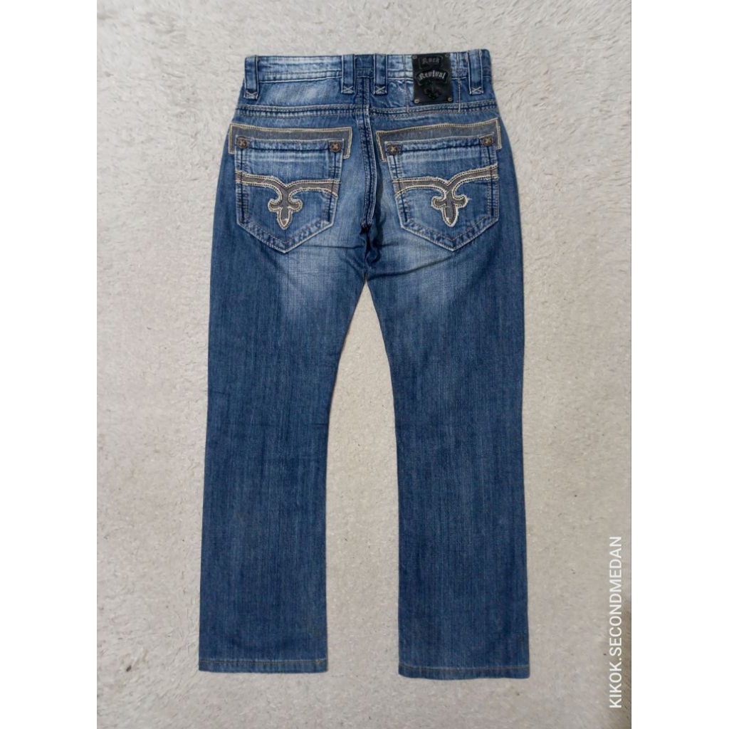 Rock Revival Jeans Victor Straight Size 27 Fit 30-31 RARE ITEM