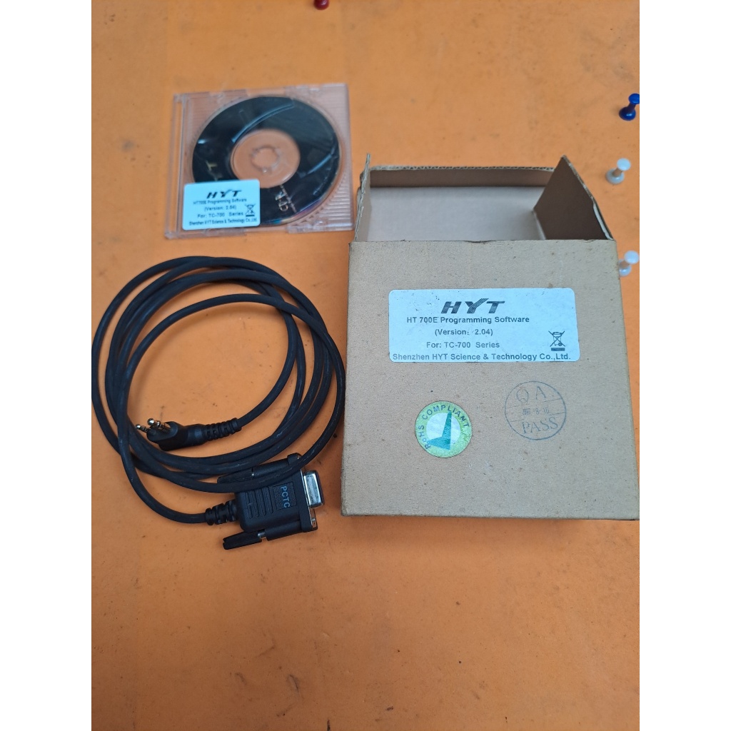 KABEL PROGRAM HYT TC-700 HYT TC-800 KABEL DATA HT HYT TC SERIES TC508 TC580 BARU DAN ASLI