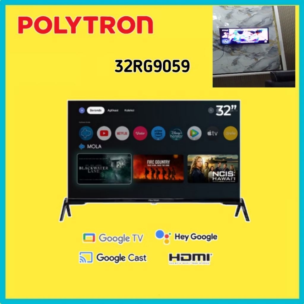 TV LED POLYTRON 32IN 32RG9059 ANDROID GEOGLE TV