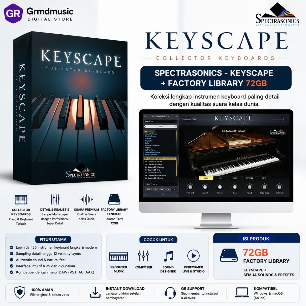 Spectrasonics - Keyscape v1.5.2c + Factory Library 72GB (Win,Mac)