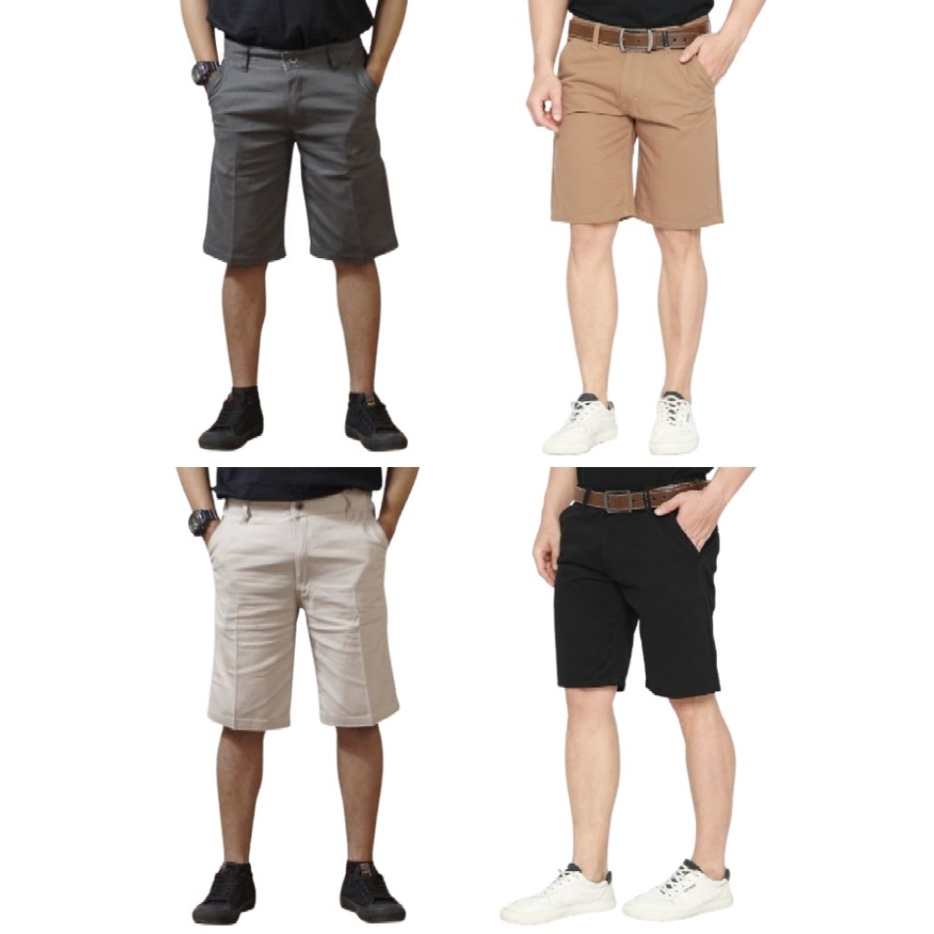 [QNA] Celana chino Pendek Pria dewasa PREMIUM Polos Distro Chinos Santai Nyaman
