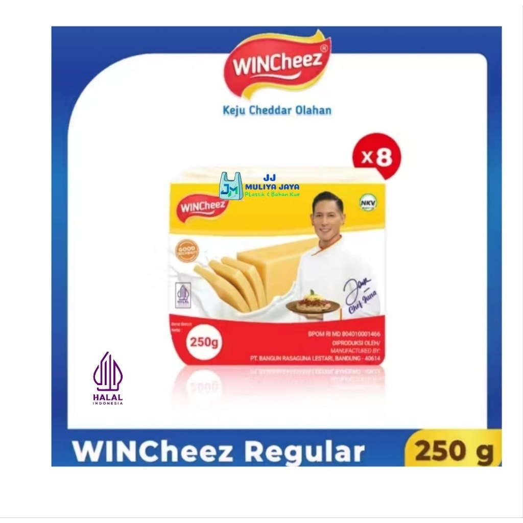 Keju Cheddar WINCHEEZ 250 Gram (Slop : 8 Pcs)