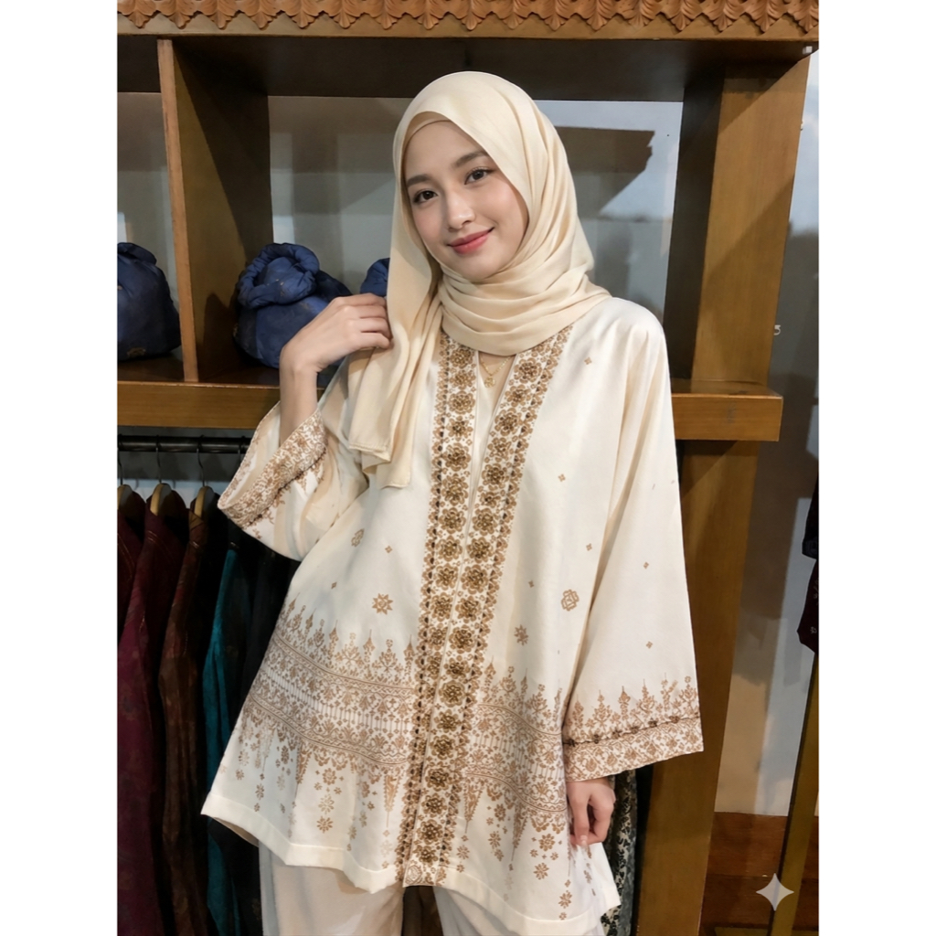 Atasan Izzora Prada Broken White