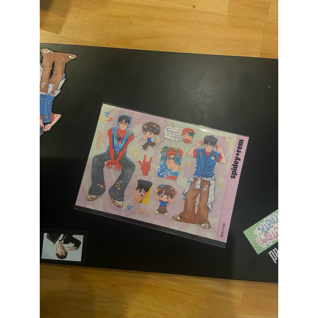 WTS STICKER MARK LEE SPIDERMAN