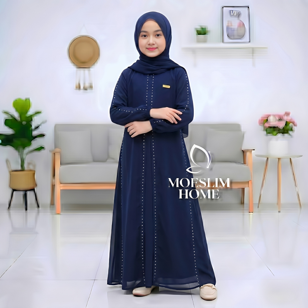 NEW DEALS NEW NAZWA KIDS GAMIS ABAYA ANAK PEREMPUAN TANGGUNG TERBARU 2026 USIA 6-16 TAHUN BAHAN
