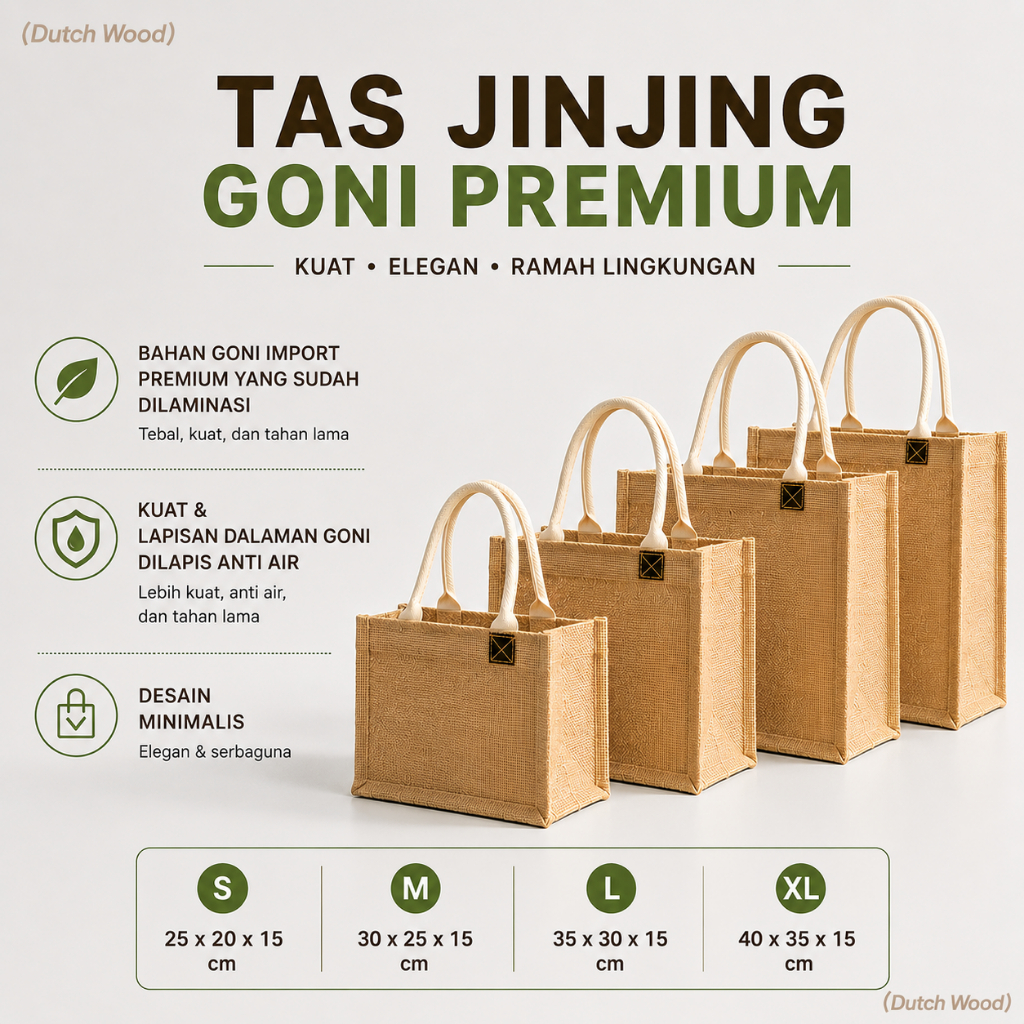 Jute Bag / Tas Goni Hampers / Jute Goodie Bag HG002