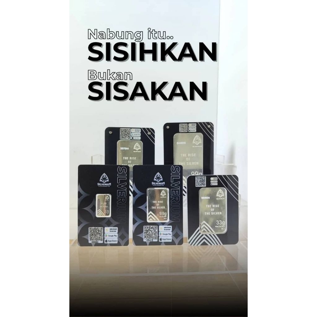 perak batangan silverium 9.9 g,perak batangan#silverium#perak batangan#logammulia#perakantam#silverg
