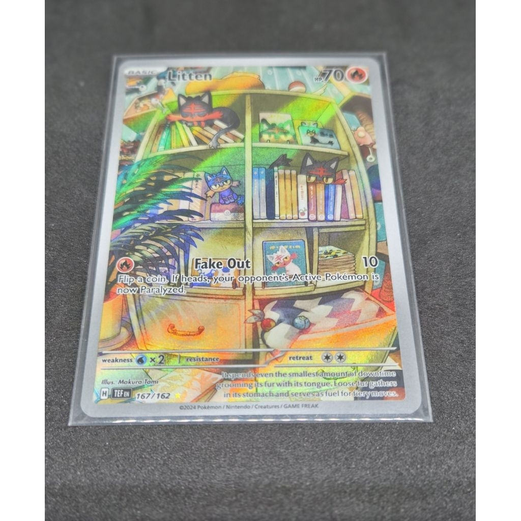 Litten 167/162 AR - Pokemon TCG English