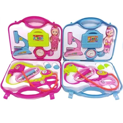 Mainan Anak Koper Dokter Set Lengkap Boneka Barbie / Doctor Set Kids Toys Medical