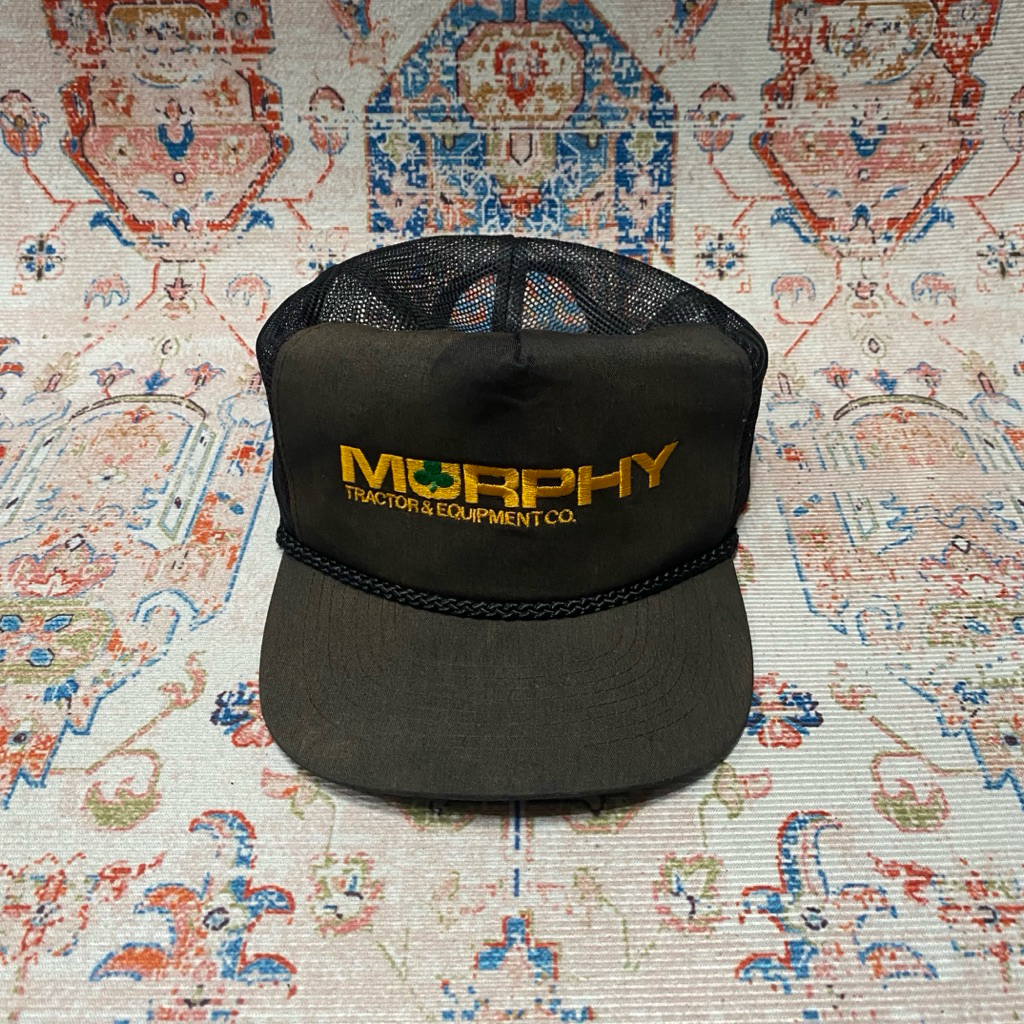 Vintage Trucker Rope Hat Murphy Tractor & Equipment By Cobra Caps