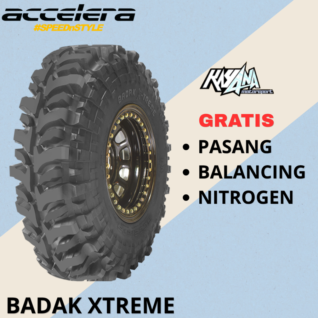 Ban Tapak Kasar Ring 16 Offroad - Ban Mobil Accelera Badak X-Treme 265/75 R16