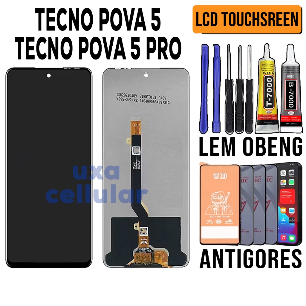 LCD TECNO POVA 5 / TECNO POVA 5 PRO ORIGINAL OEM LCD TOUCHSCREEN FULLSET