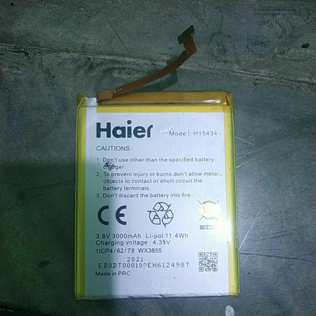 baterai bekas Haier leisure l7 lite h15434