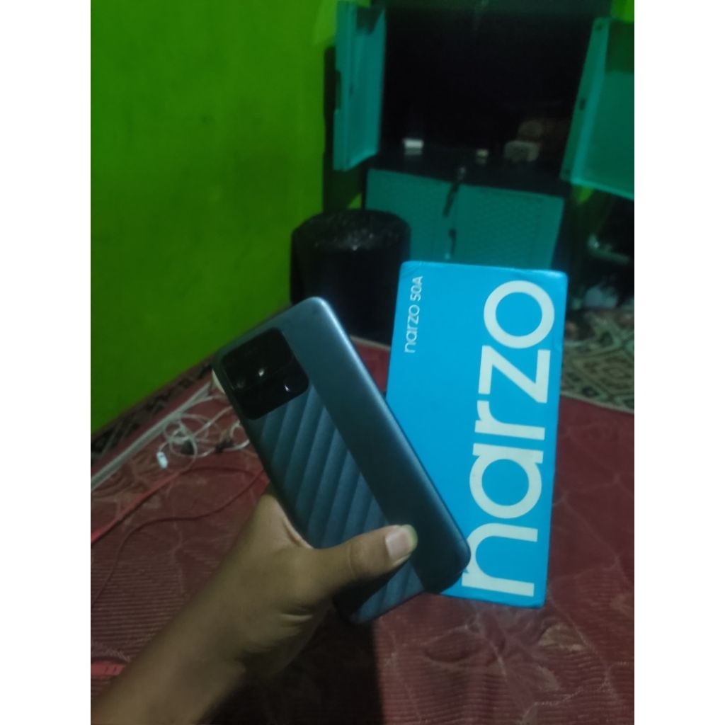 REALME NARZO 50A 4/64 HP DUS NORMAL SECOND