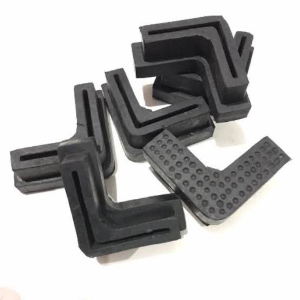 Karet Kaki Rak Siku 3x3 cm Anti Gesekan Lindungi Lantai