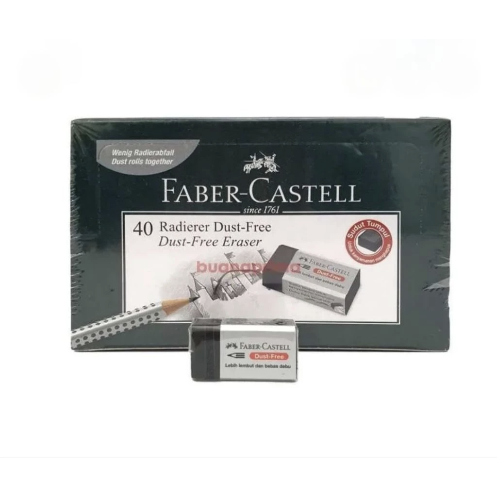 Faber Castell - Eraser Hitam 187299 / Penghapus Faber Castle Bagus Hitam 187299