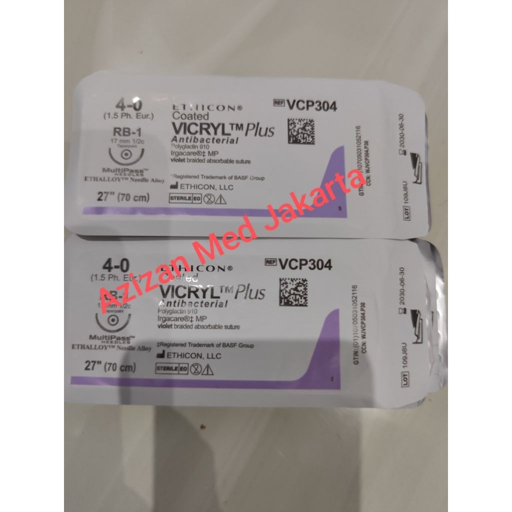 Vicryl Plus 4/0 kode VCP304 harga per pc Expire panjang
