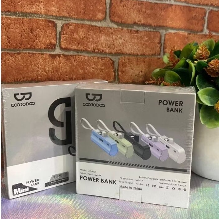 GOOJODOQ MINI POWER BANK 5000MAH AD4021 TYPE C