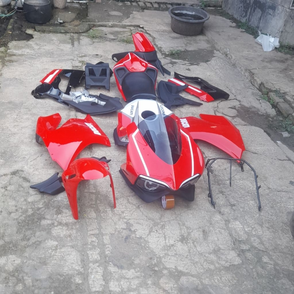 Full Body Fairing Sett Model Ducati Paniagle PNP Kawasaki Ninja 250Fi OLD 2013-2017