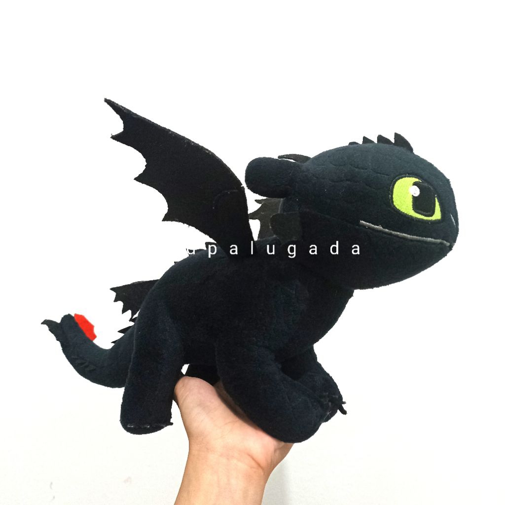 (BACA DESKRIPSI) Boneka Toothless How To Train Your Dragon/Boneka Naga Hitam/Boneka Naga Toothless