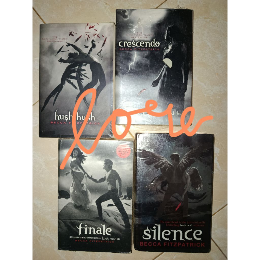 [PRELOVED] Hush Hush, Crescence, Silence, Finale Tetralogy Series Becca Fitzpatrick - ENGLISH