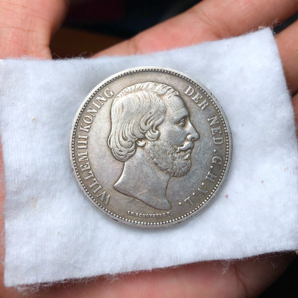 Koin Willem 2,5G Tahun 1874