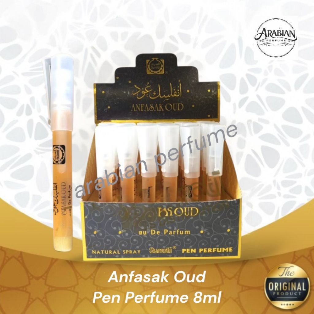 Parfum ANFASAK OUD 8ml Pen Spray Original By Surrati | Pen Parfum Spray Surrati 8ml | Eau De Parfum