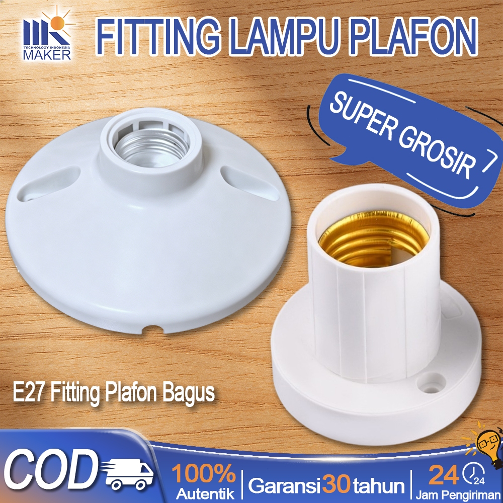Fitting Lampu Plafon E27 Fitting Plafon Bulat Fitting Plafon Oval   Fitting Plafon Murah Tahan Panas