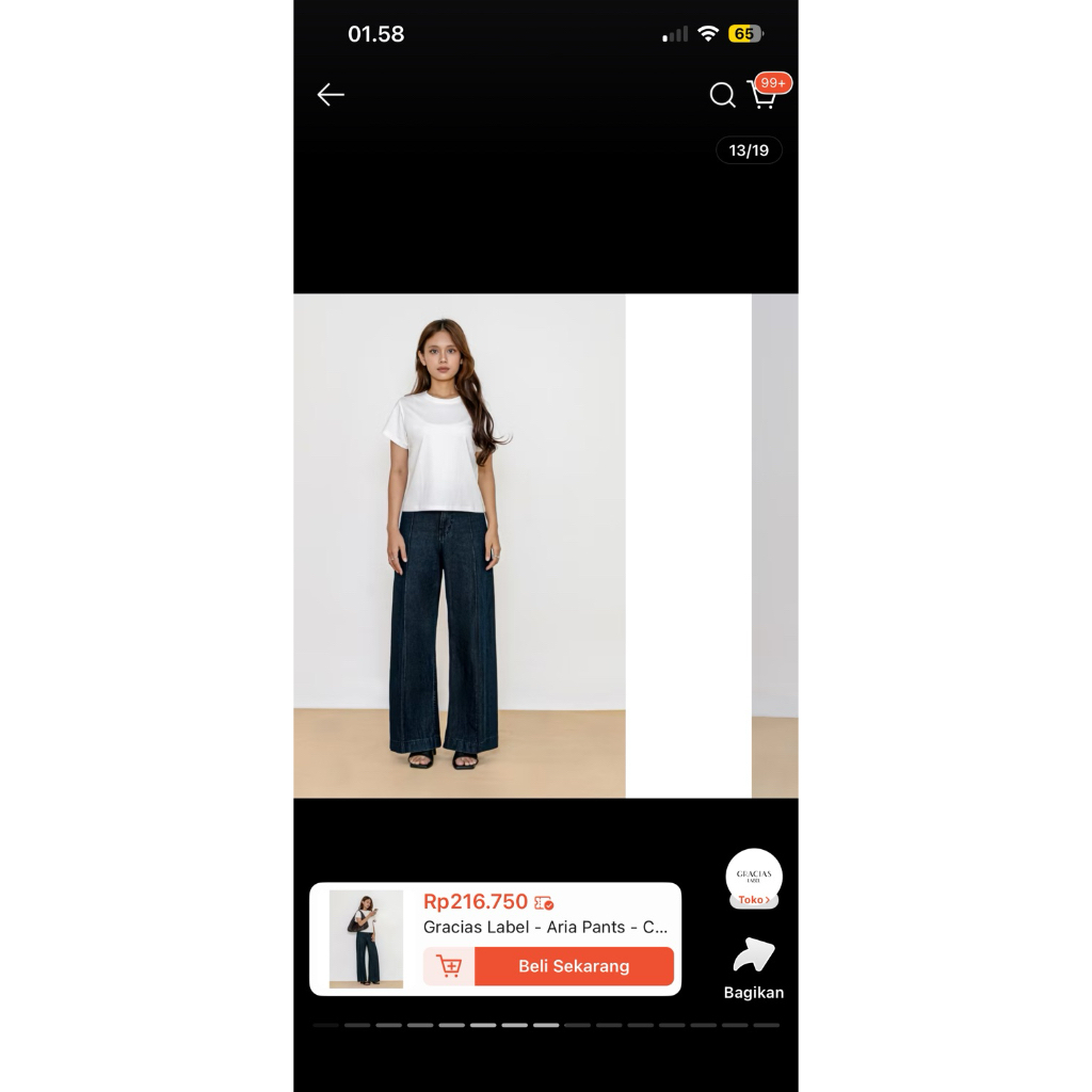gracias label aria pants