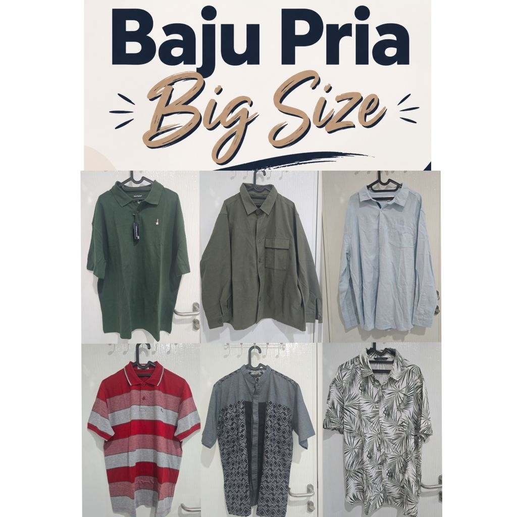 Preloved Baju Big Size Pria L XL XXL