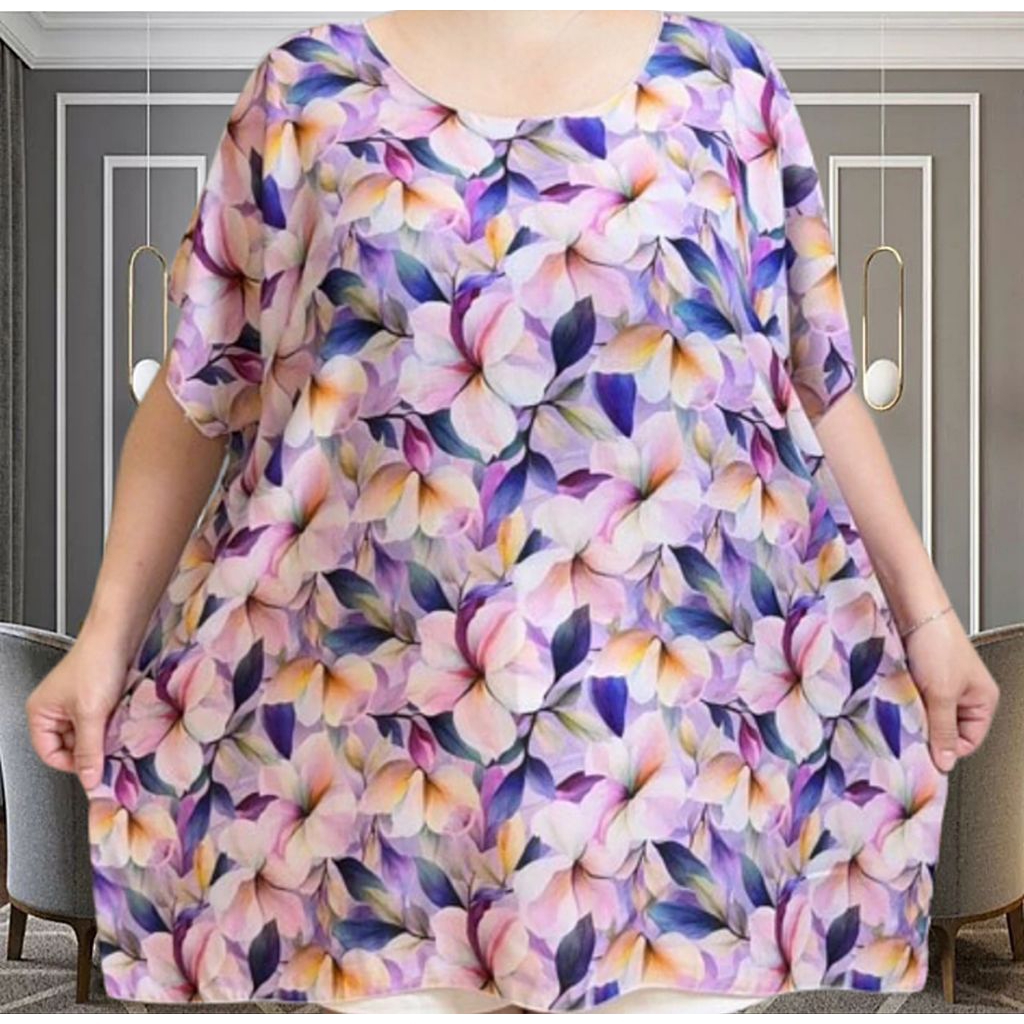 baju bali jumbo LD 141 JUMBO blouse BIG SIZE baju bali tie dye wanita jumbo baju jumbo wanita atasan