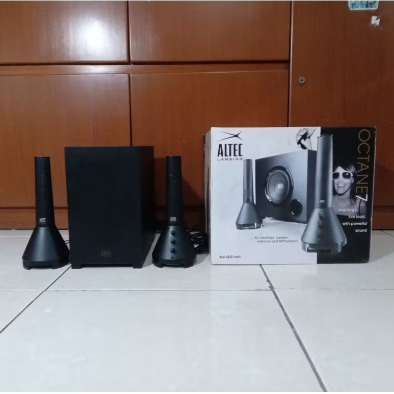 Speaker Altec Lansing VS4621 Octane 7 2.1 Channel lengkap dengan dus