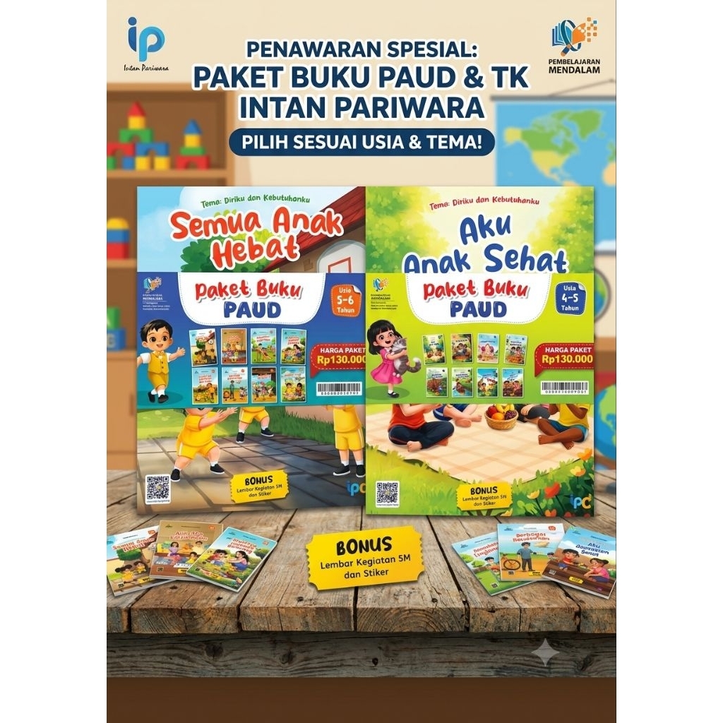 Buku Paket PAUD/TK  Penerbit Intan Pariwara