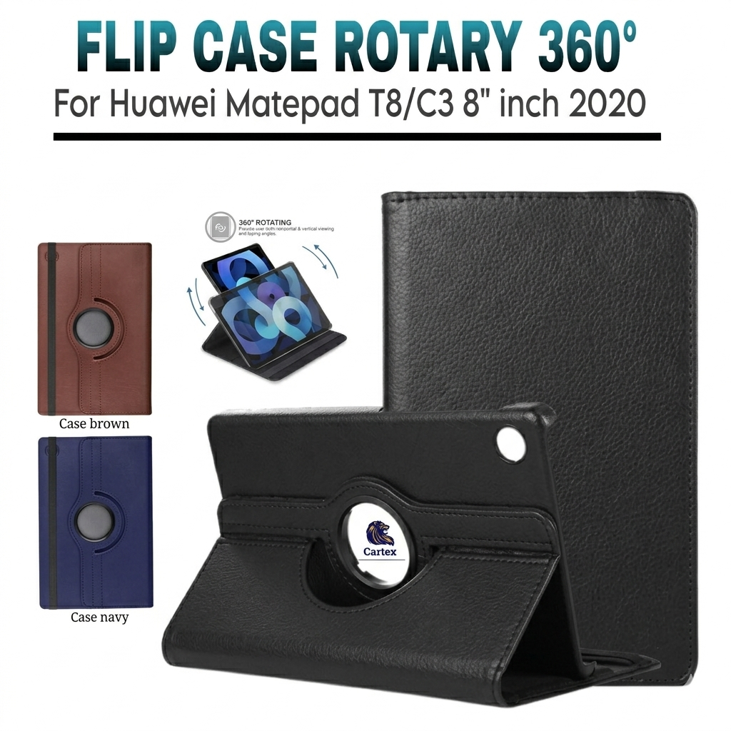 Case Rotary Huawei Matepad T8 C3 / case huawei matepad t8 / casing huawei matepad t8 / case matepad 