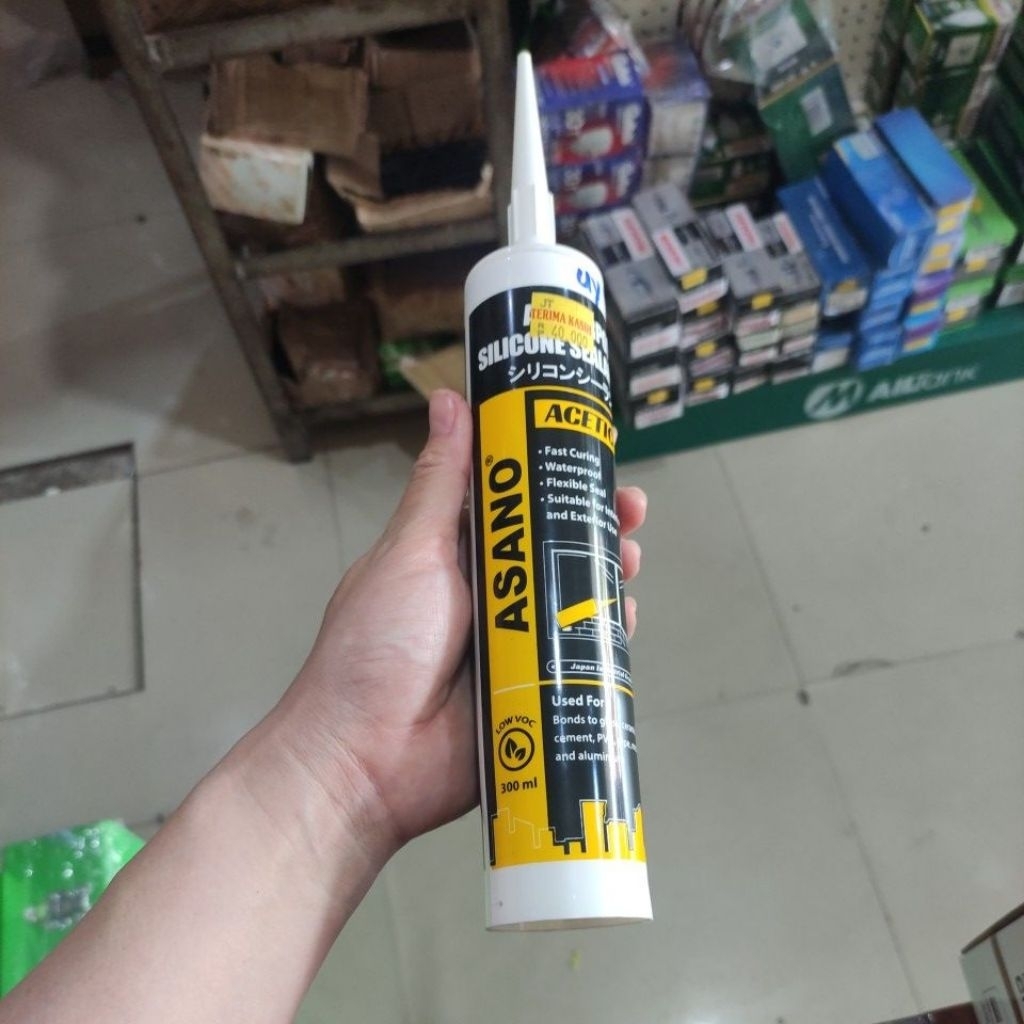 Lem Kaca Bening/clear lem super silicone /lem silikon tembak bening 300ml ( LEM KACA WARNA BENING )