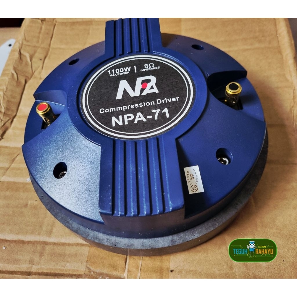 DRIVER TWEETER NPA 71 (VOICE COIL 72.5MM)(BY ACOUATIC)